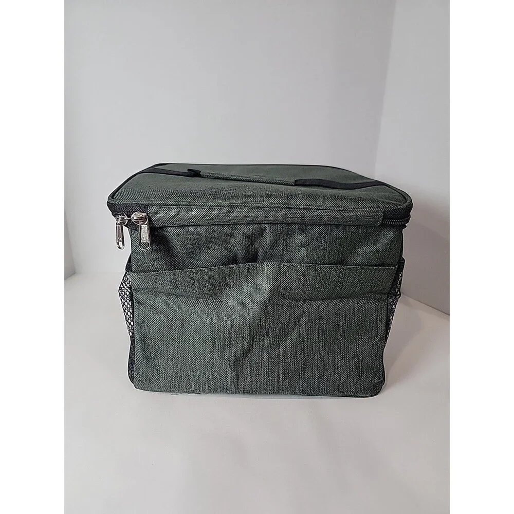 Bnkang Insulated Lunch Bag Cooler Leakproof Retro Green MenWomen adjustable